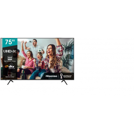 Hisense 75''  Class U6H Series Quantum  ULED 4K Smart Google TV With Free 43A4H Smart LED TV