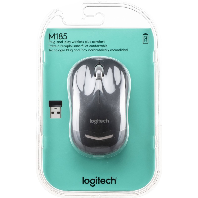 Counterpart Travel agency bright Logitech M185 Wireless mouse